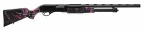 Stevens 320 Field Compact 20ga 26in Muddy Girl pump shotgun side view