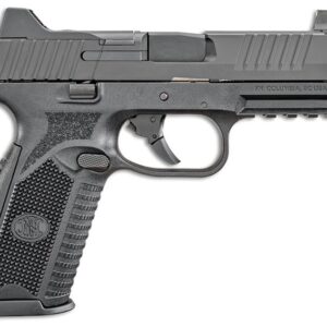FN 509T 9mm pistol with 4.50" threaded barrel and optic-ready serrated slide