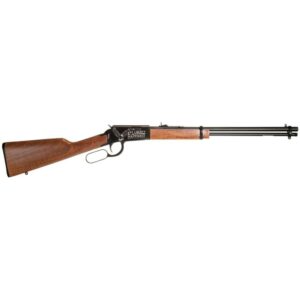 Rossi Rio Bravo .22 LR lever-action rifle, 18-inch barrel, German beechwood stock, eagle engraving