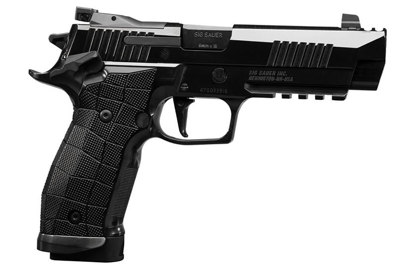 Sig Sauer P226 X-Five Reserve 9mm 4.4in pistol with high-polish DLC finish and GridLOK grips
