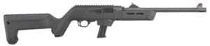 Ruger PC Carbine 9mm with Magpul Backpacker stock and Truglo fiber optic sights, black finish