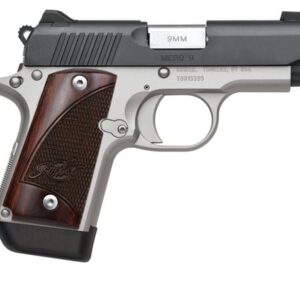 Kimber Micro Two-Tone 9mm pistol, 3.15 inch barrel, rosewood grips