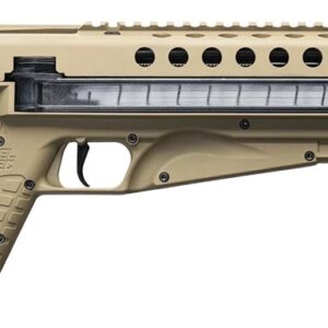 KelTec P50 tan 5.7x28mm pistol with 9.6-inch barrel and 50-round magazine