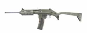 KelTec SU22C .22 LR 16 inch OD Green rifle with folding stock and Picatinny rail