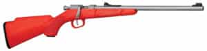 Henry Repeating Arms Mini Bolt Youth 22 LR rifle stainless with orange accents and fiber optic sights