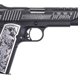 Auto-Ordnance 1911 United We Stand .45 ACP 5-inch Black Armor Cerakote with stainless accents