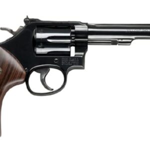Smith & Wesson M48 Classic revolver with 6-inch blued barrel and wood grip