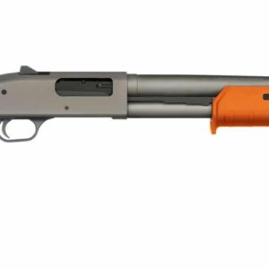 Mossberg 590A1 Pro 12 Gauge pump shotgun with 18.5in heavy-walled barrel and Magpul SGA safety orange stock