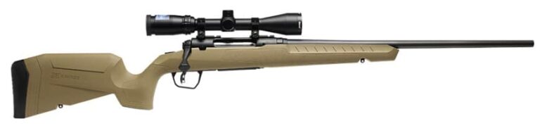 Savage AXIS 2 XP .270 Win bolt-action rifle with 3-9x40 scope in FDE/black finish