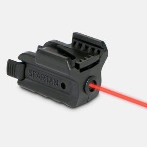 LaserMax Spartan rail-mounted red laser, black finish, Picatinny/trigger-guard mount, 5 mW 650 nm