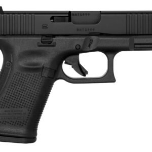 Glock G19 Gen5 FS 9mm pistol, black nDLC slide, polymer frame, 4.02 in barrel