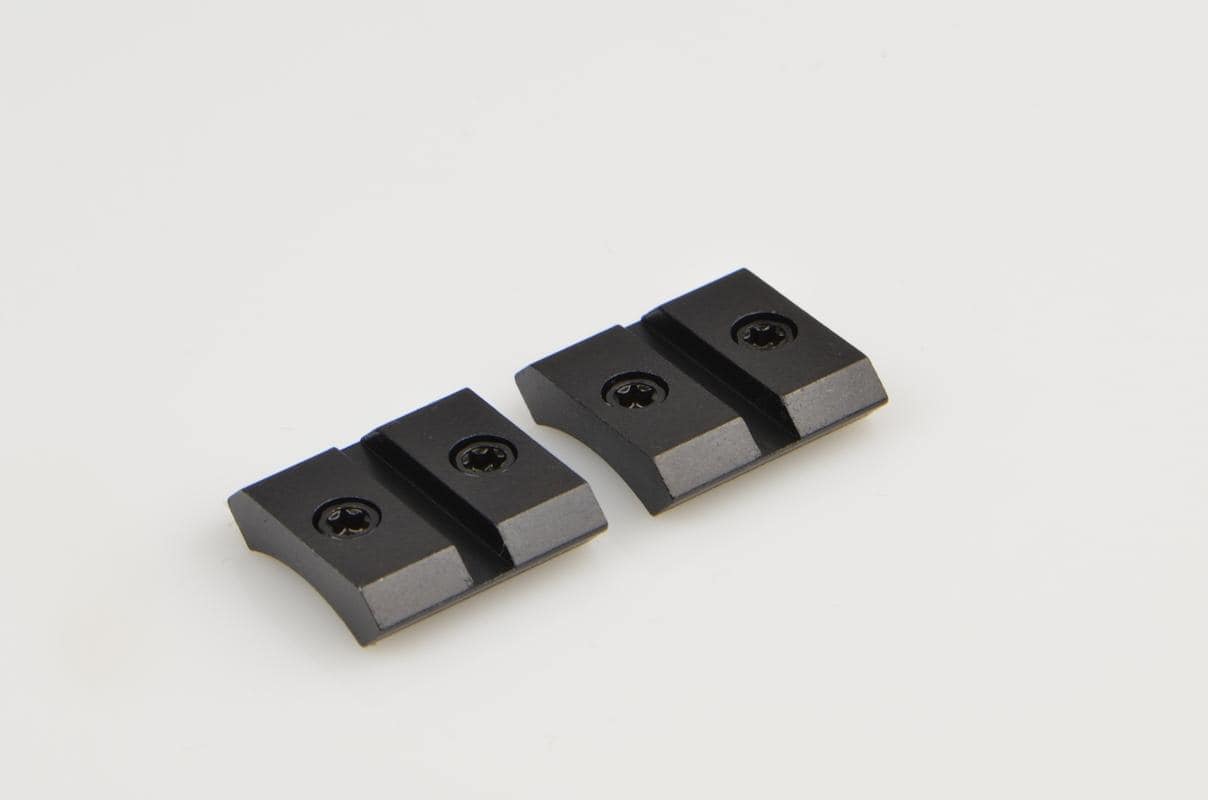 Warne Maxima 2-piece steel scope base matte black for Ruger American Rimfire Marlin XT-22 XT-17
