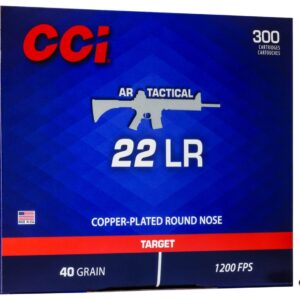 CCI AR Tactical .22 LR 40gr copper-plated round nose 300rd box product image