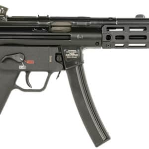 Heckler & Koch SP5L Elite 9mm carbine, 16.5in barrel, Midwest Industries M-LOK handguard, SB Tactical brace, black