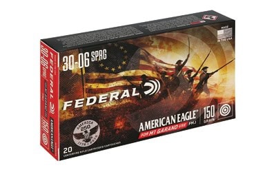 Federal American Eagle 30-06 Springfield 150gr FMJ ammunition 20 round box