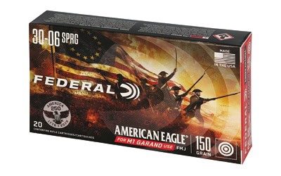 Federal American Eagle 30-06 Springfield 150gr FMJ ammunition 20 round box