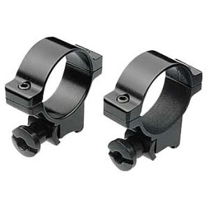 Burris 1 inch medium aluminum rimfire rings, gloss black, fits 3/8 inch dovetail