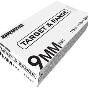 Ammo Inc Target and Range 9mm Luger 115 gr FMJ 50rd box