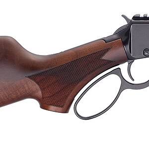 Henry H1 Sporter .22 lever rifle 18.5-inch blued threaded barrel walnut Monte Carlo stock