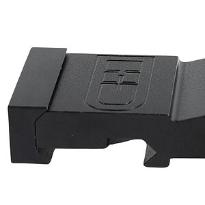 C&H Precision PR45HOLOK Picatinny red-dot mount, black aluminum, fits Holosun 407K/507K, 2-inch