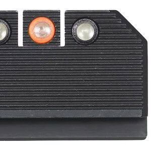 LED marker light with three bulbs, black plastic housing, for vehicle lighting.