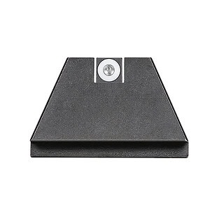 Heavy duty door stop with screw mount for secure placement.