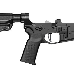 Radian Weapons Model 1 A-DAC 15 complete lower receiver in black Cerakote with Magpul CTR stock