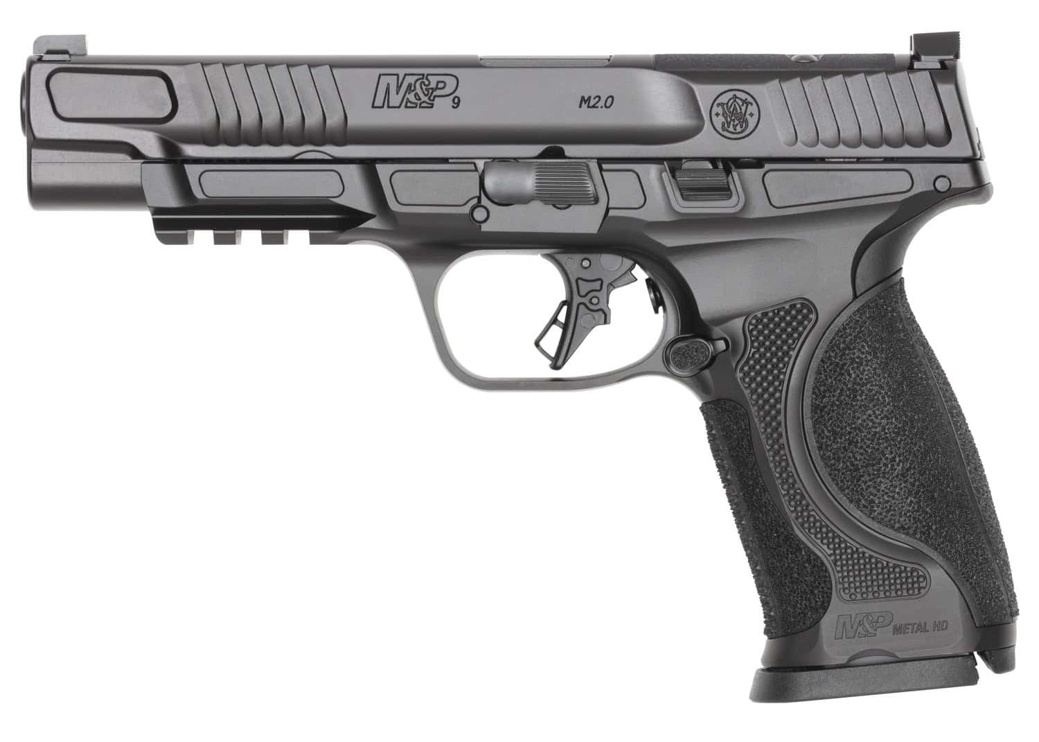 Compact M&P Shield 9mm handgun for self-defense and shooting sports.