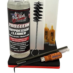 Pro Shot Suppressor Cleaner Kit for firearm suppressors and accessories.