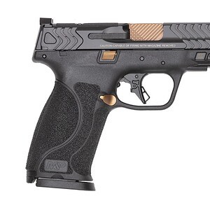 Semi-automatic handgun with tactical design and precision engineering.
