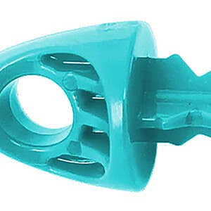 Plastic wall anchor for drywall and masonry.