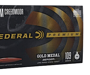 Federal Gold Medal 6mm Creedmoor 109gr box, 20 rounds
