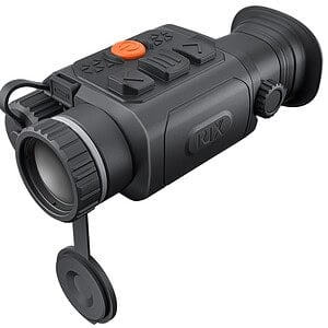 Night vision monocular with digital zoom, IR illuminator, and durable design for outdoor use.