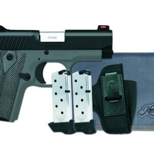 Child's toy gun with holster and magazines for safe play.