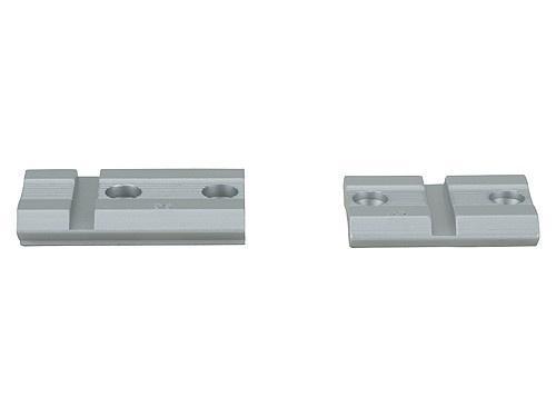 WEAVER two-piece top mount scope base pair for Remington 700 in silver aluminum