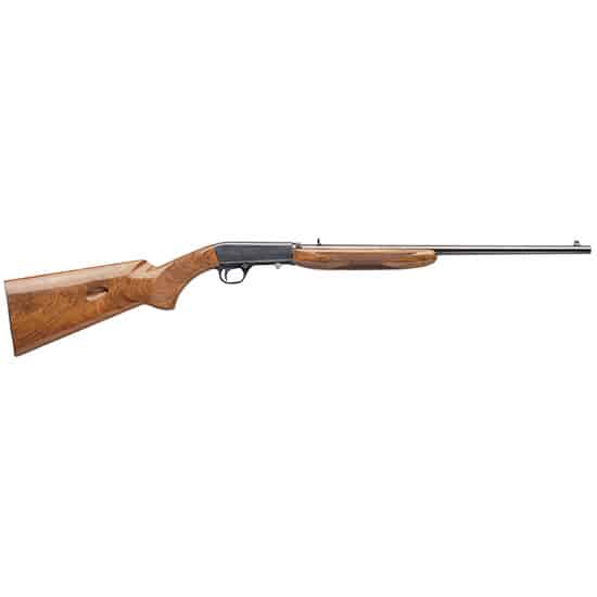 Browning SA-22 Grade I semi-auto .22 LR rifle with polished blued receiver and gloss walnut stock, takedown design