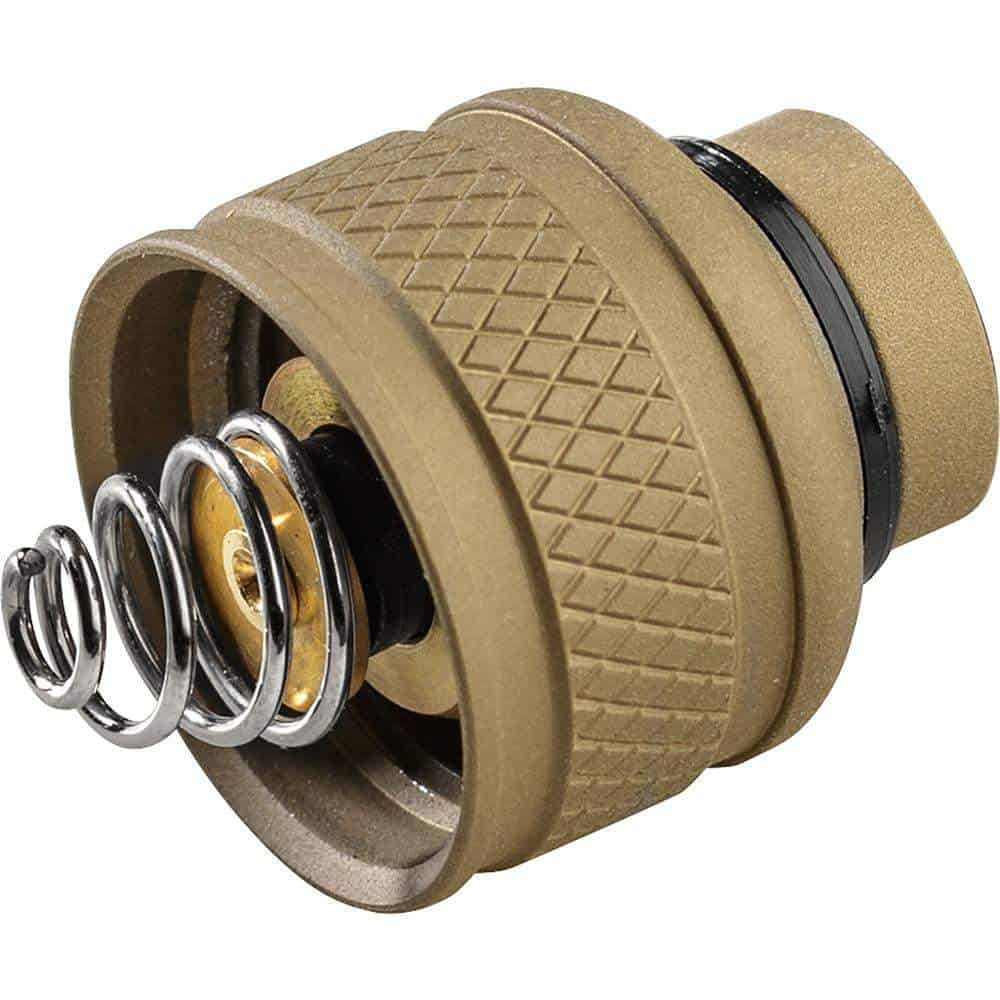 Valve component with spring and sealing ring.