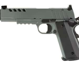 Pistol with a sleek gunmetal finish, ideal for firearm enthusiasts and collectors.