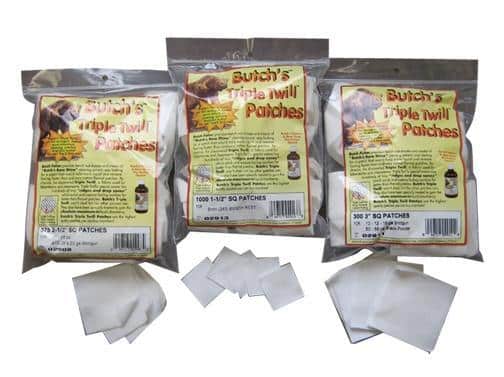 Pack of Bruch's apple twill patches for fruit repair and protection.