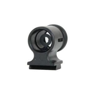 Durable black scope mount for rifles and optics.