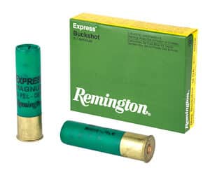 Remington Express Magnum Buckshot 12ga 3.5in #00 18-pellet shotshell box