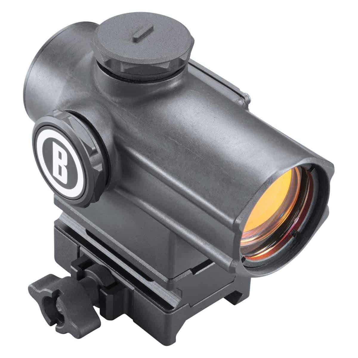 High-quality tactical rifle scope with adjustable mount for precision shooting.