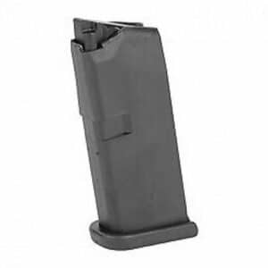 Metal gun magazine for firearm ammunition storage and feeding.