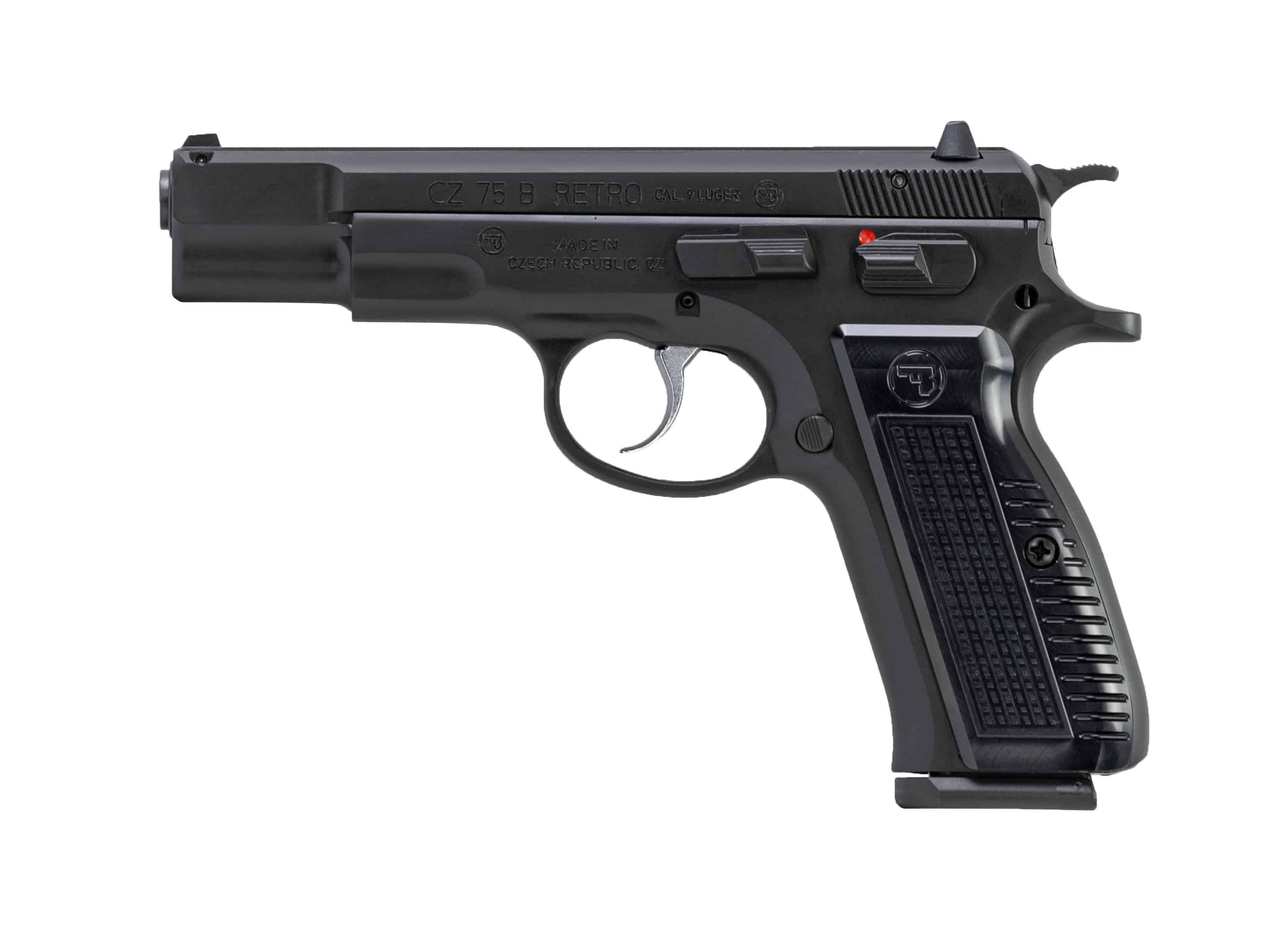 CZ-USA CZ 75B Retro 9mm 4.6in pistol in black with two magazines