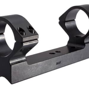Scope mount ring for precise firearm optics attachment.