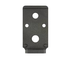 Brass mounting bracket with multiple holes for secure installation.