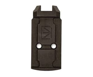 Heavy-duty black metal clamp for brass fittings and connectors, durable industrial hardware.