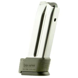 Springfield Armory XD Subcompact 10rd 9mm stainless steel magazine with OD green sleeve