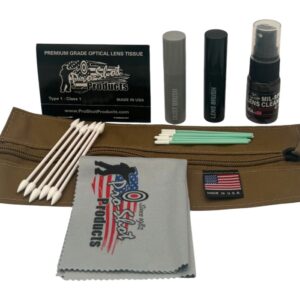 Optical Lens Cleaning Kit for Shooting Range Equipment.