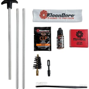 Tire repair kit with tools, patches, glue, and cleaning brush for quick fixes.